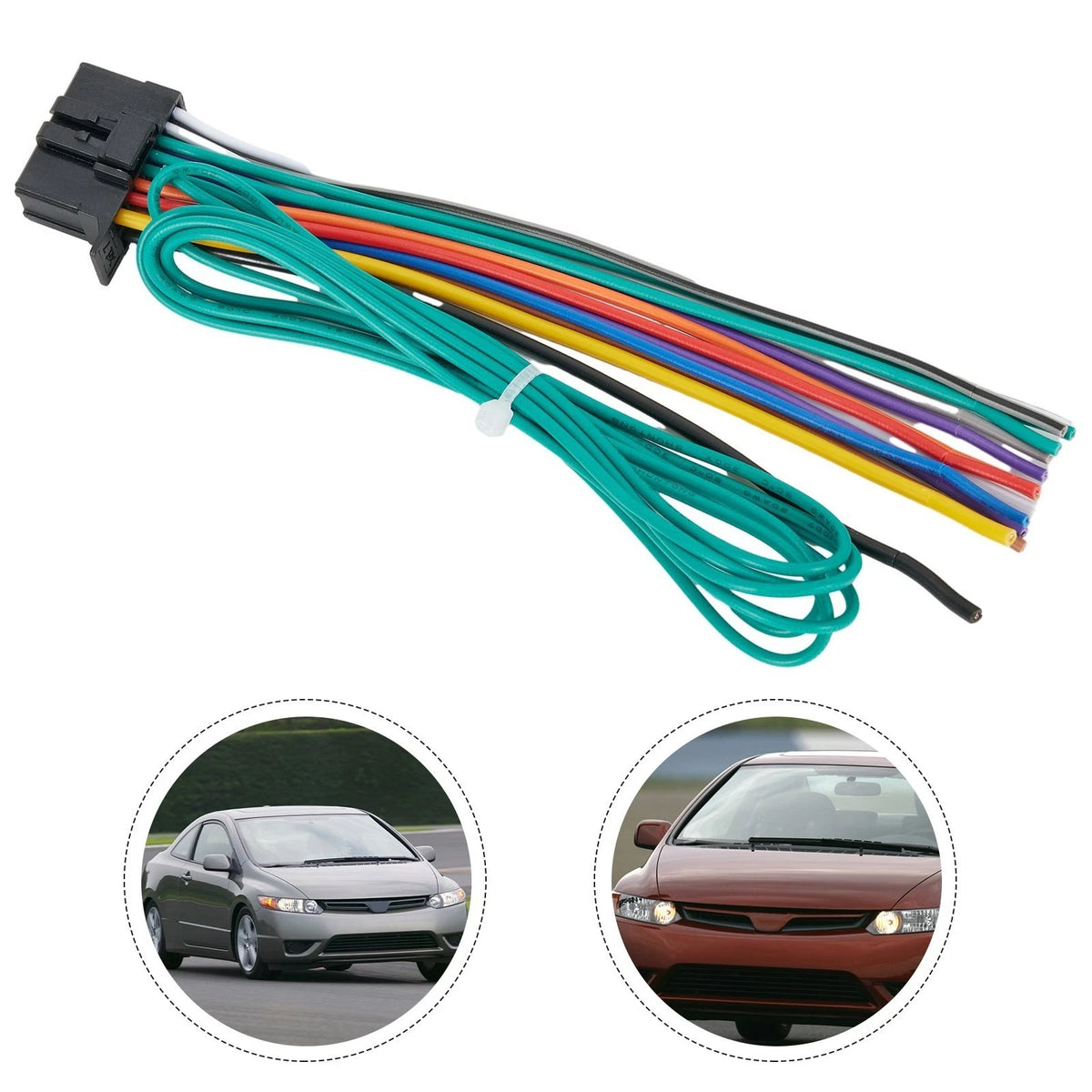 Wire Harness for CD Player with Handbrake Line