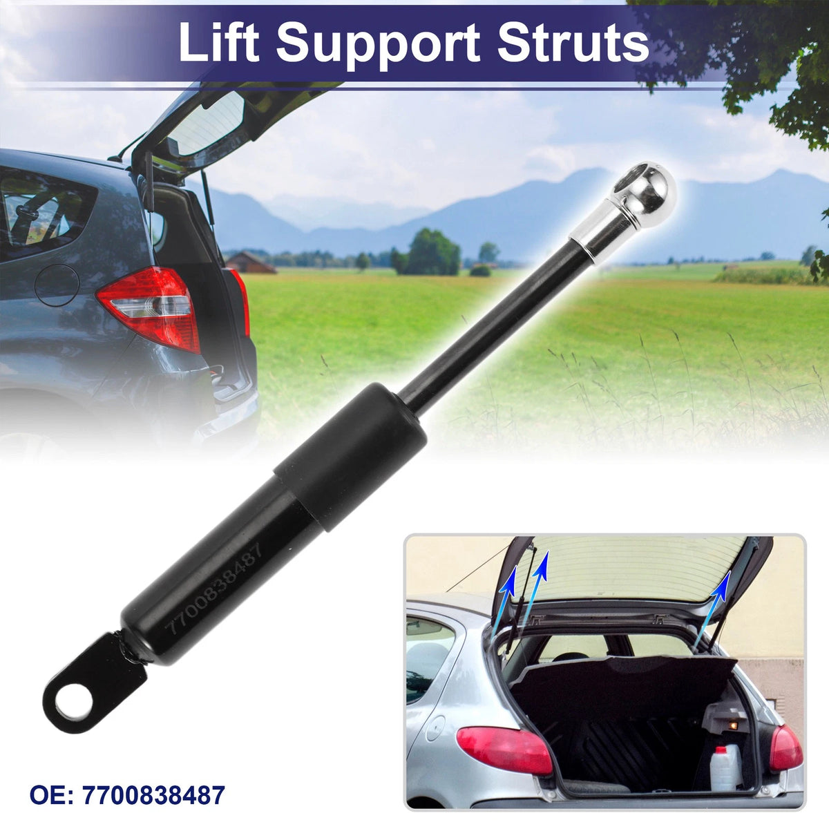 2X Rear Hatch Lift Support Struts No.7700838487 for Renault Megane Coupe (1996–2003)