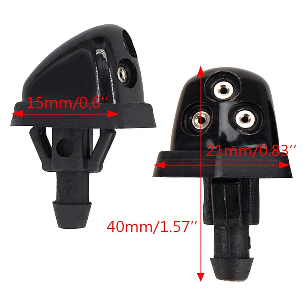 2Pcs Front Windshield Washer Wiper Nozzle 38340-56K00 for Suzuki Grand Vitara SX4 (2006–2014)