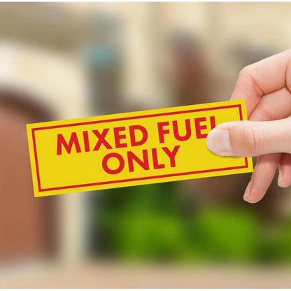 Set of 4 Mixed Fuel Only Stickers for Gasoline Diesel Tank