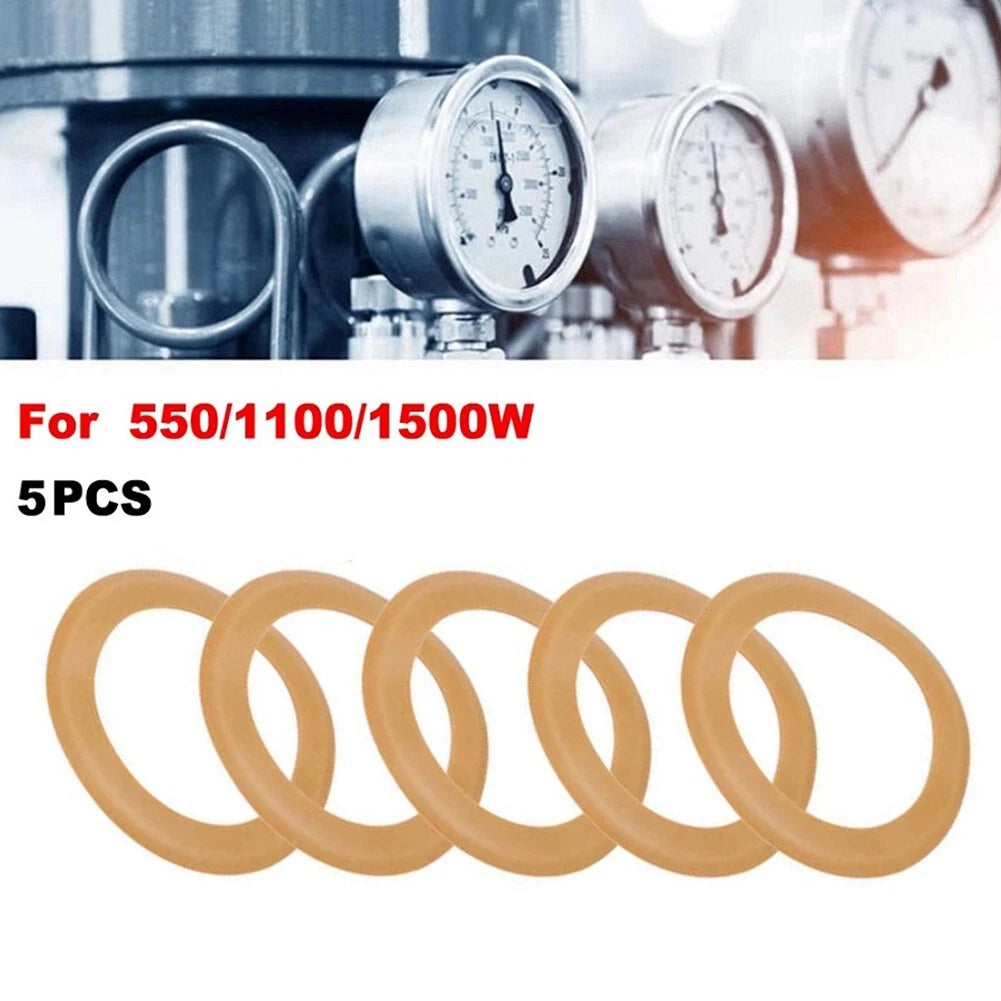 Set of 5 Rubber Piston Rings for Air Compressor Accessories