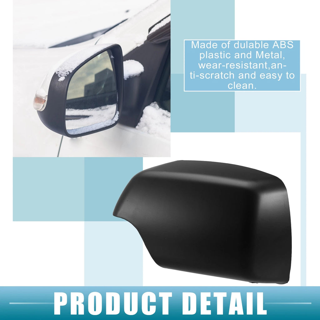 Rearview Mirror Cover Caps Pair Replacement for BMW X5 (2007–2018)