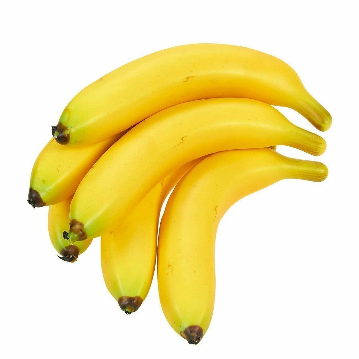 Set of 6 Artificial Bananas Decor Simulation Fruit Props