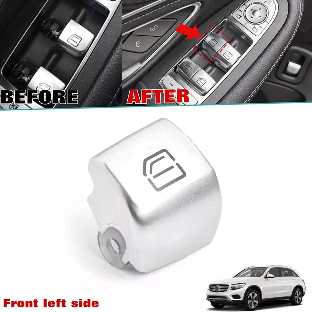 Front Left Window Switch Cover for - Sleek Silver