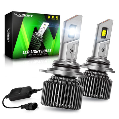 2X 9012 LED Headlight Bulbs for HIR2 (22000LM, 6500K)