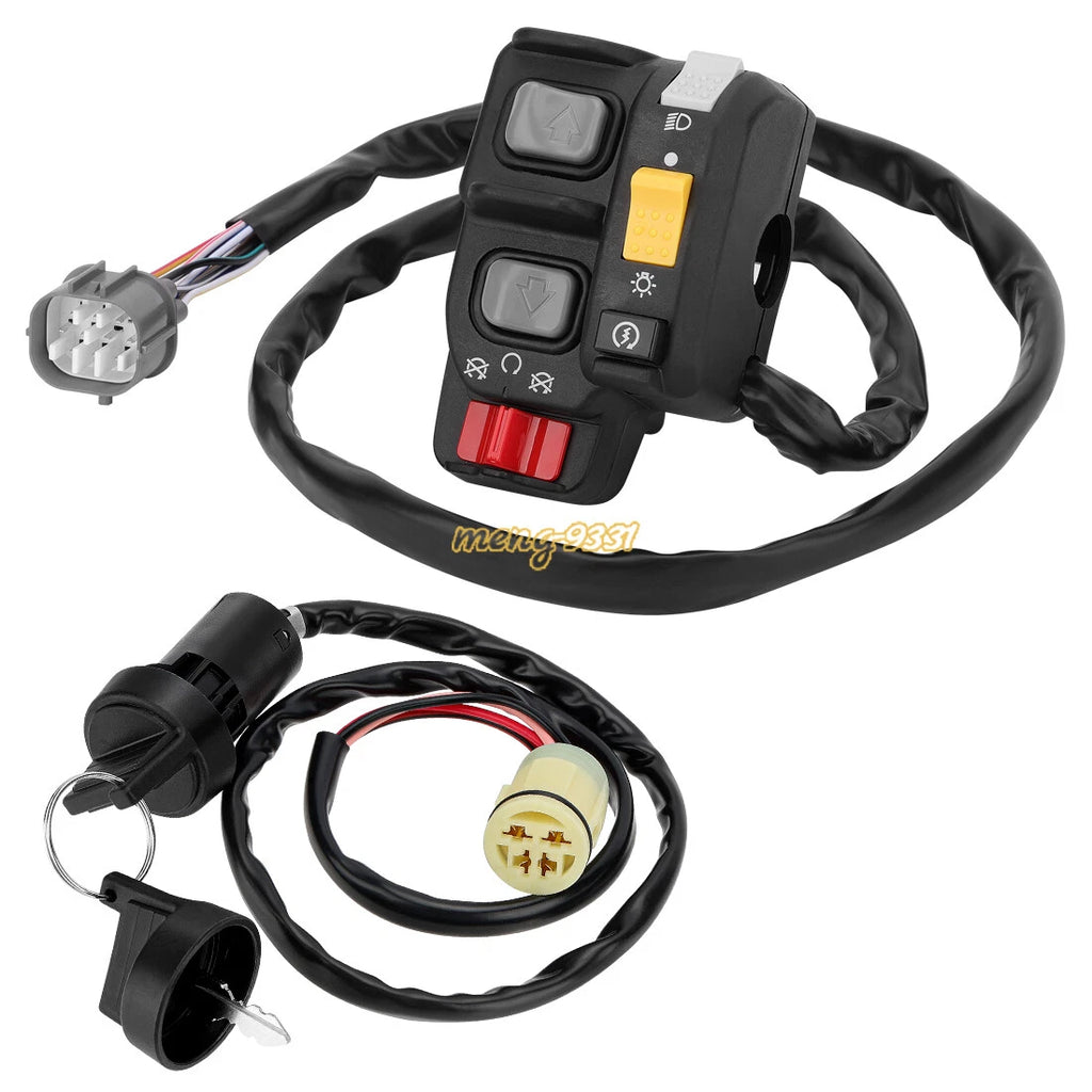 Handlebar Switch & Ignition Key Switch for Honda Rancher 400 TRX400FA/FGA (2004–2007)