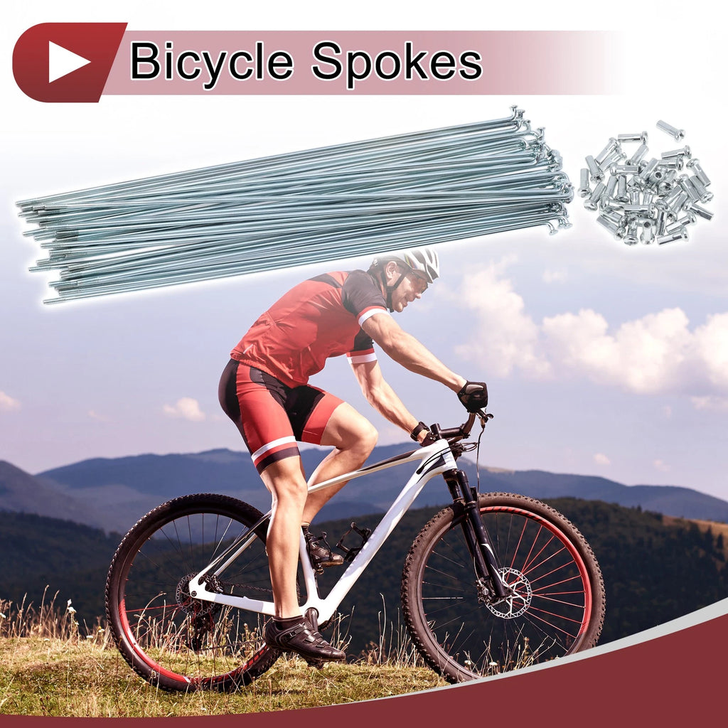 Bike Wheel Spokes Replacement Set 235mm for 13G Bicycle (—)