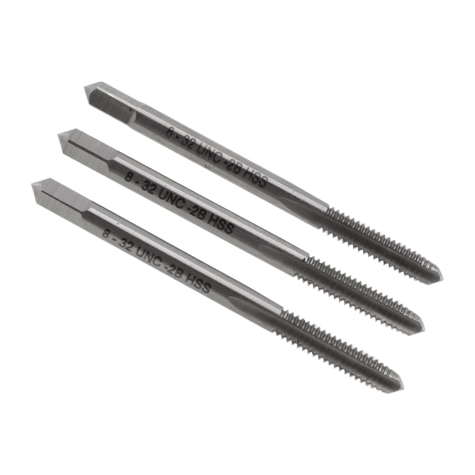 Hand Threading Tap Set 8-32 UNC for Automotive Applications