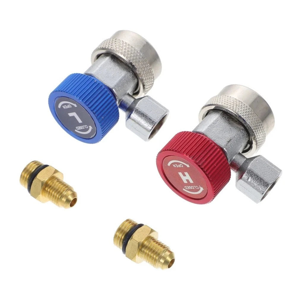 2X AC R134A Hose Set with High Low Pressure Couplers for HVAC
