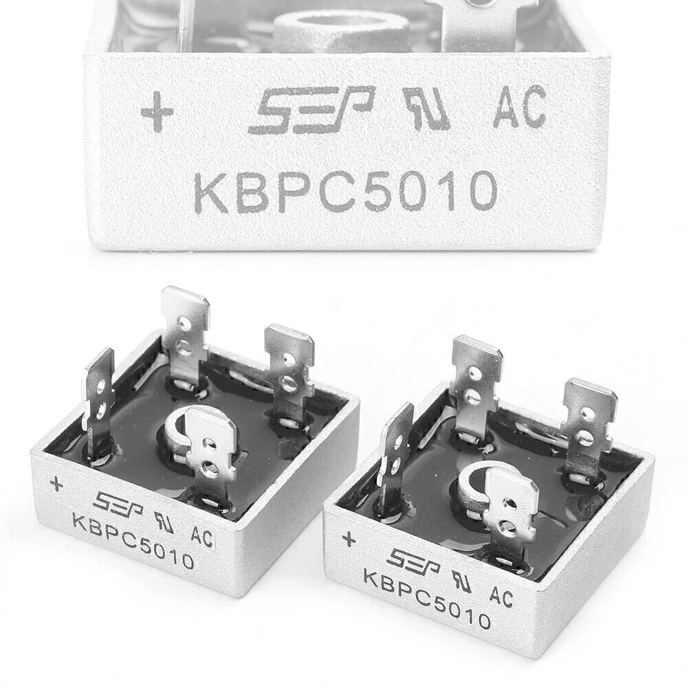 Diode Bridge Rectifier KBPC5010 for Single Phase Applications (50A 1000V)