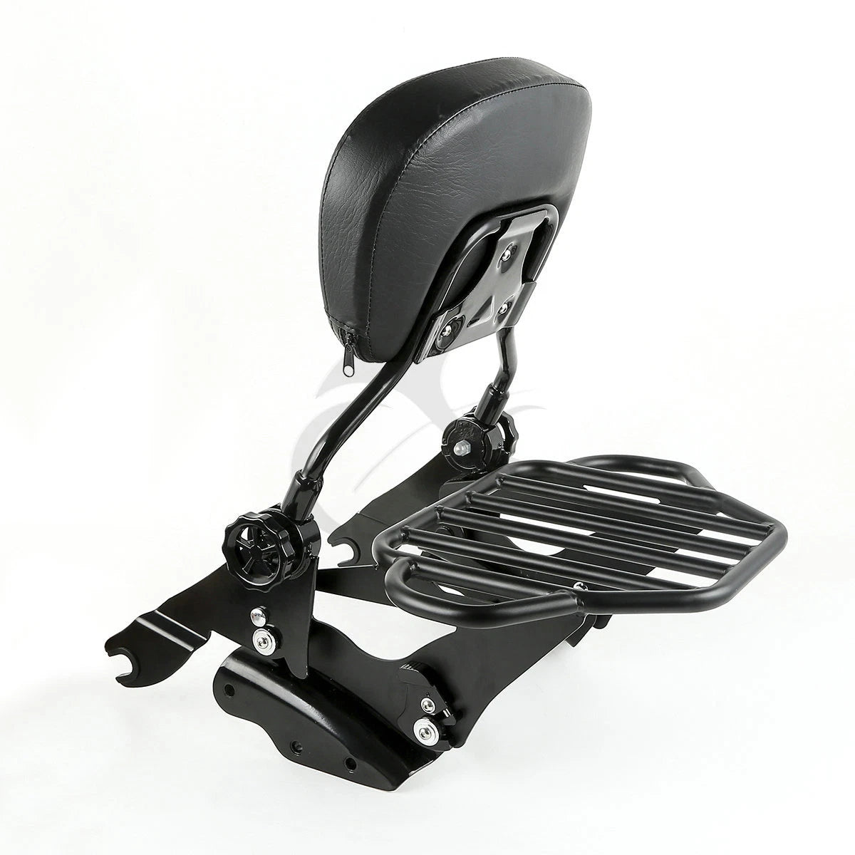 Backrest Pad Sissy Bar Rack & 4 Point Docking for Harley Touring (2009–2013)