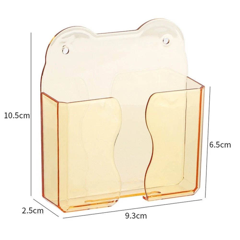 PC Material Wall Mount Phone Holder with Charging Station