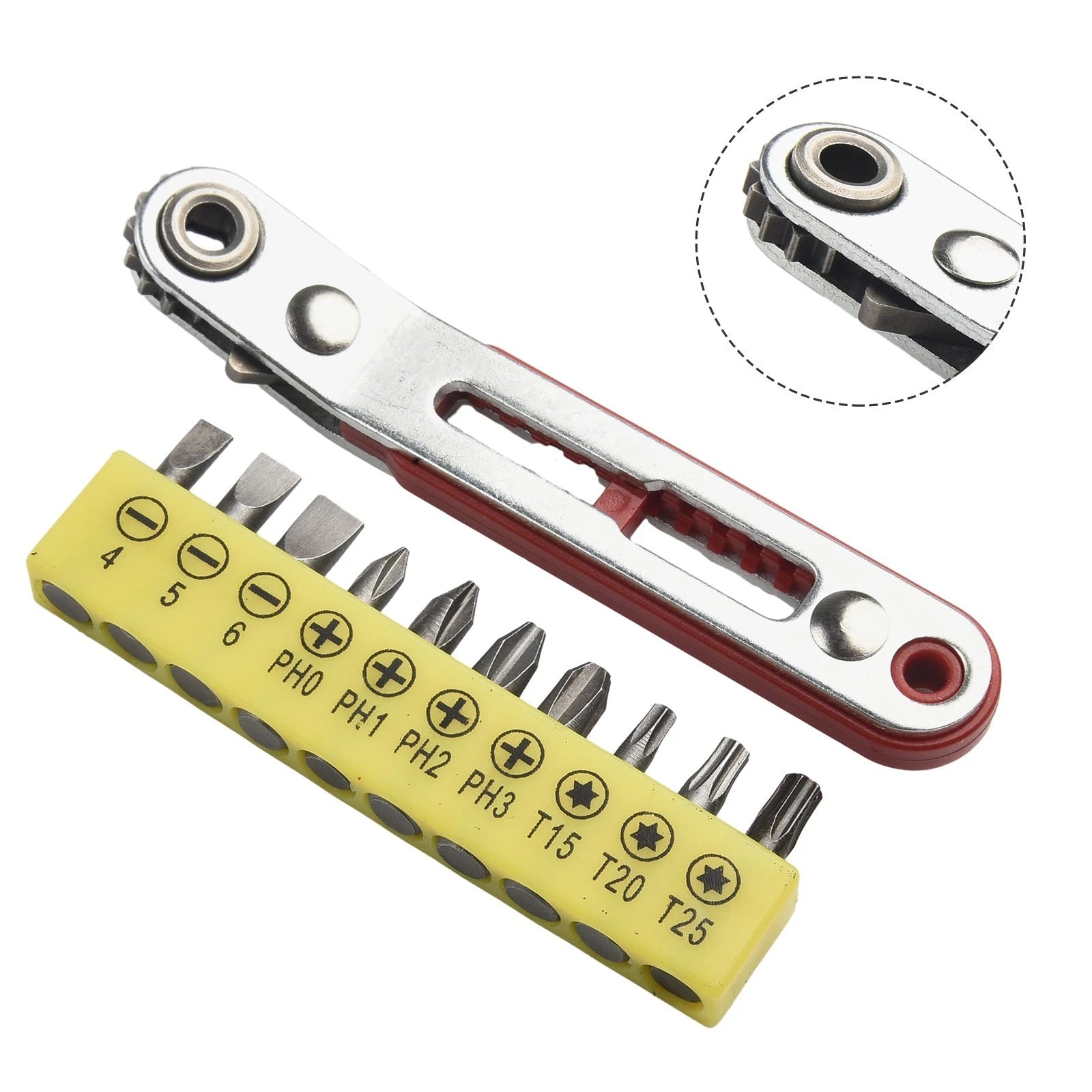 Dual Function Ratchet Wrench Set for Easy Maintenance (No Part Numbers)