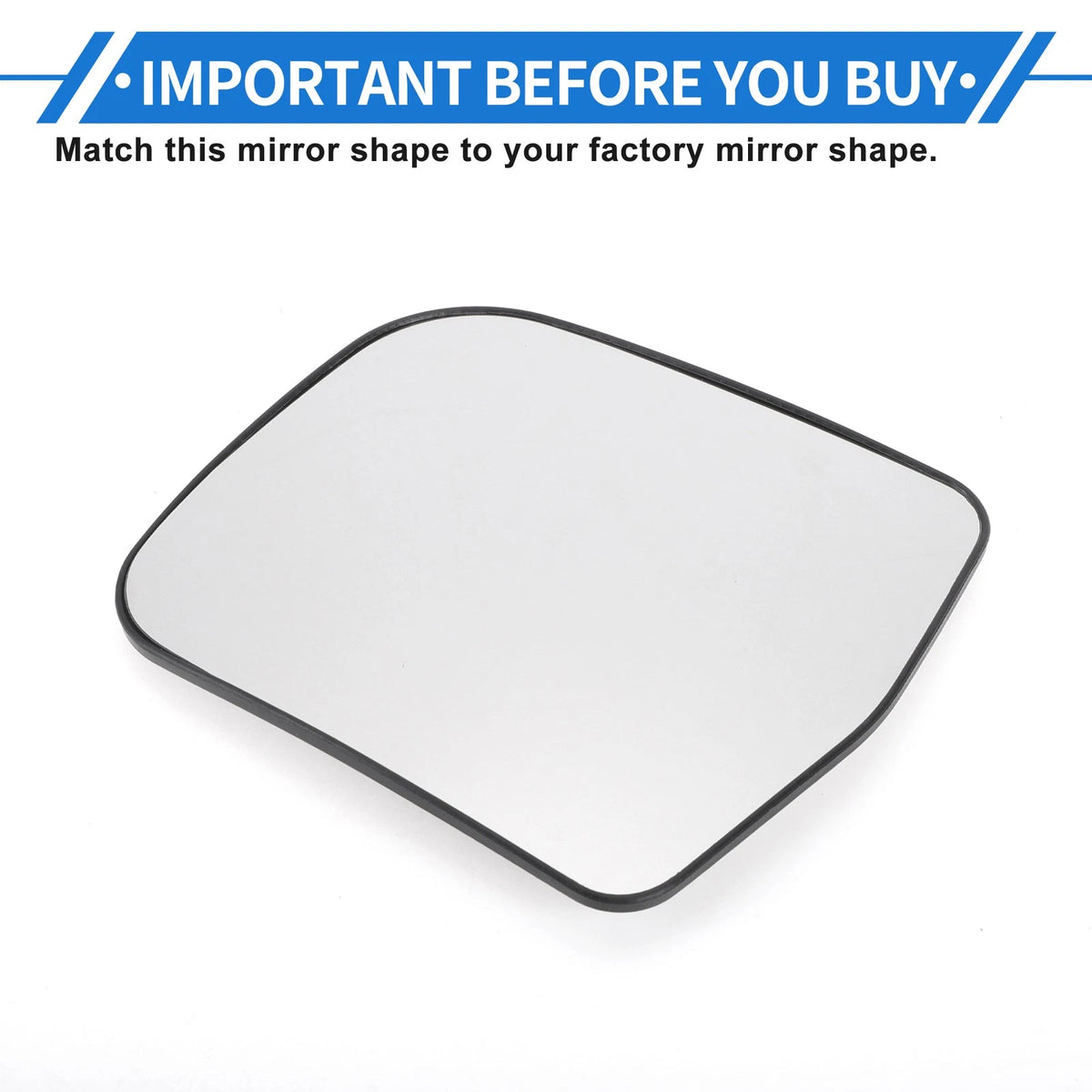 Left Passenger Side Non-heated Mirror Glass Replacement for Toyota Previa Estima (2006–2019)