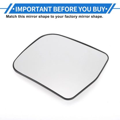 Left Passenger Side Non-heated Mirror Glass Replacement for Toyota Previa Estima (2006–2019)