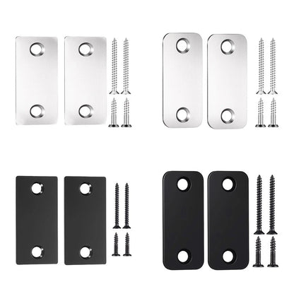 1/2 Set Stainless Steel Door Strike Filler Plate for Electronic Lock Systems