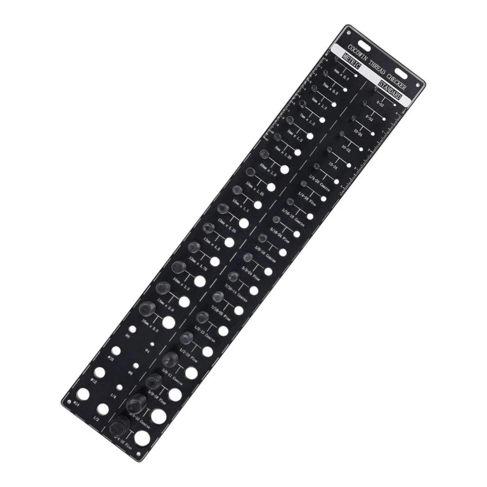 Screw Thread Identifier for Metric and Imperial Sizes (28, 34, 44 Holes)