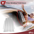6 Pcs Door Pillar Window Trim Replacement for Toyota Altis E120 (2001–2006)