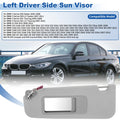 Left Side Sun Visor for BMW 3 Series E90/E91 (2005–2008) No. 51167252009