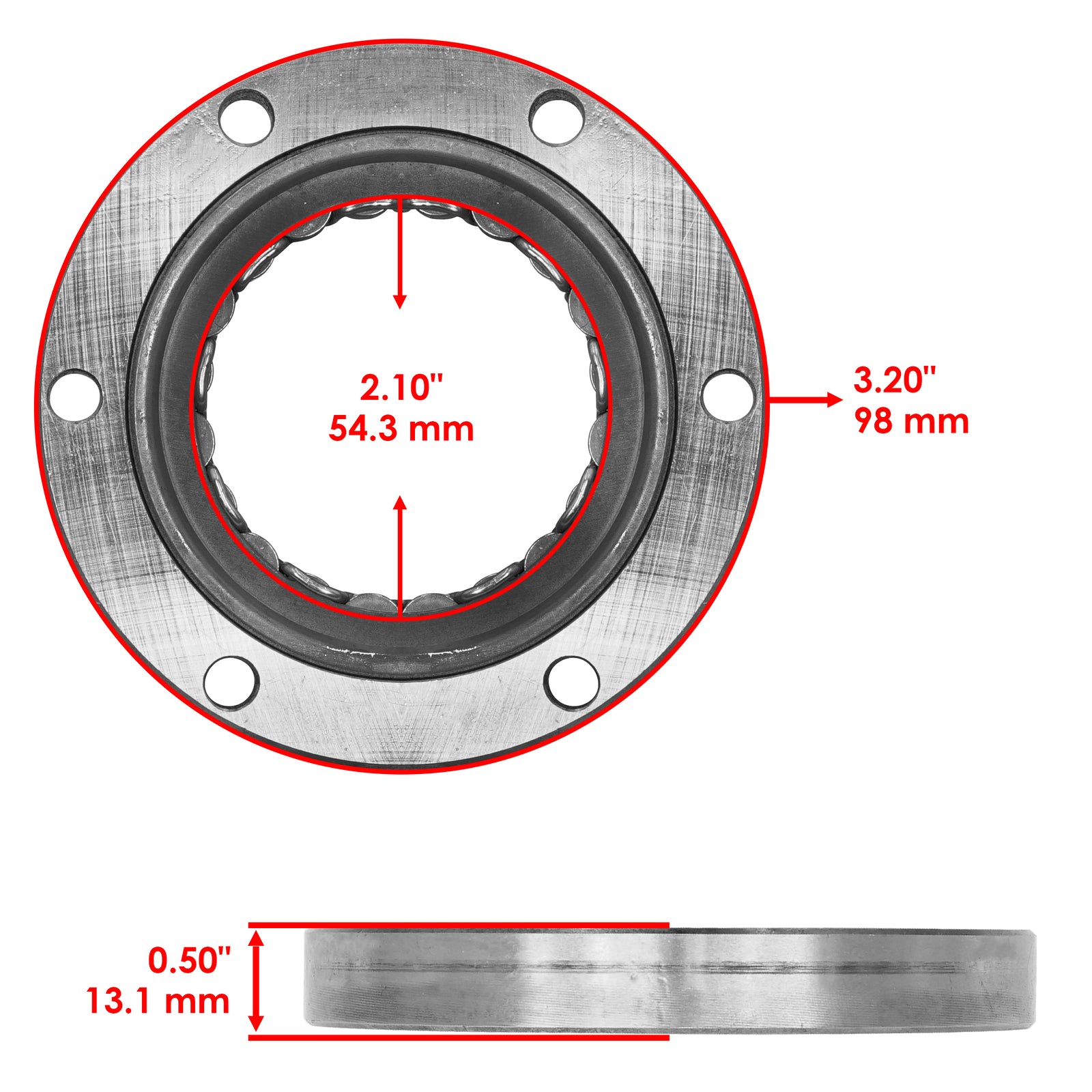 Starter Clutch Sprag Bearing Replacement for Yamaha VX1100 (2007–2015)
