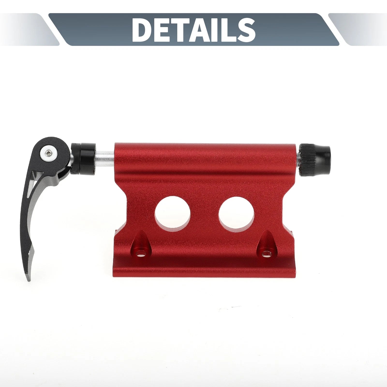 Bike Fork Mount Quick Release Rack Set for Roof Carrier Aluminum Red (1)
