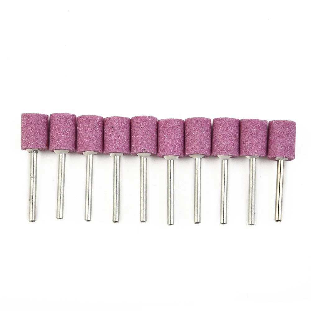 Chrome Corundum Abrasive Mounted Stones 12mm Cylinder
