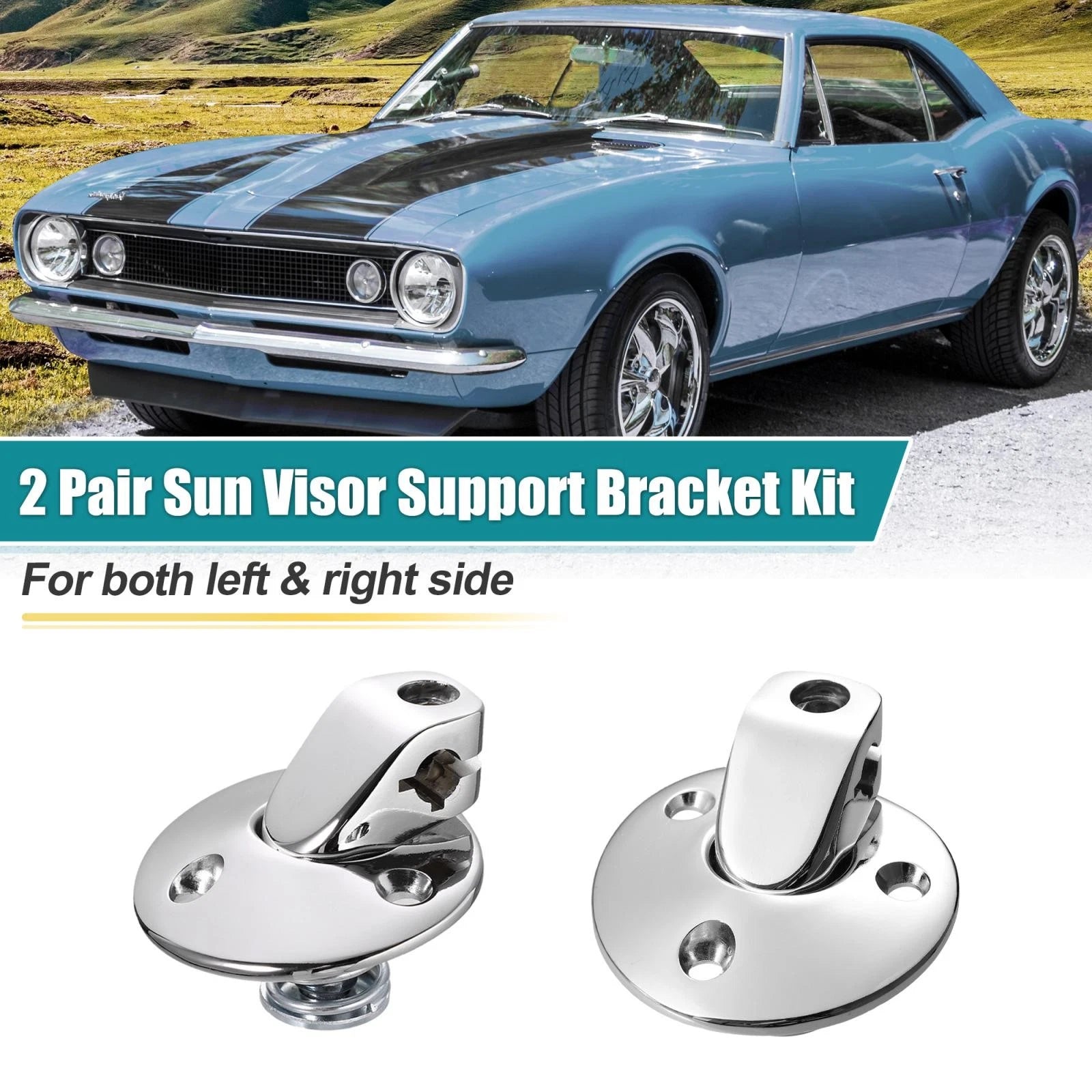 Sunvisor Support Brackets Kit for Buick Chevrolet (1964–1973)