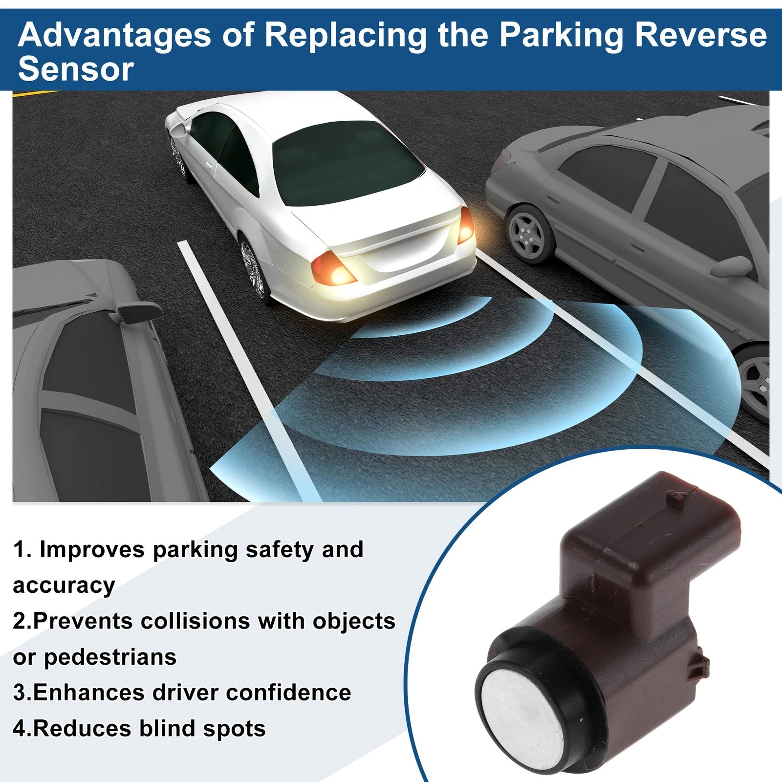 Reverse Backup Parking Sensor for VW Passat B6 (2005–2010) No.3C0919275N