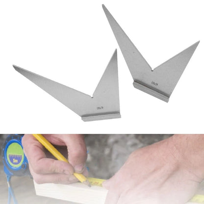 Multiangle Beveled Angle Ruler Carbon Steel Gauge for Industrial Use