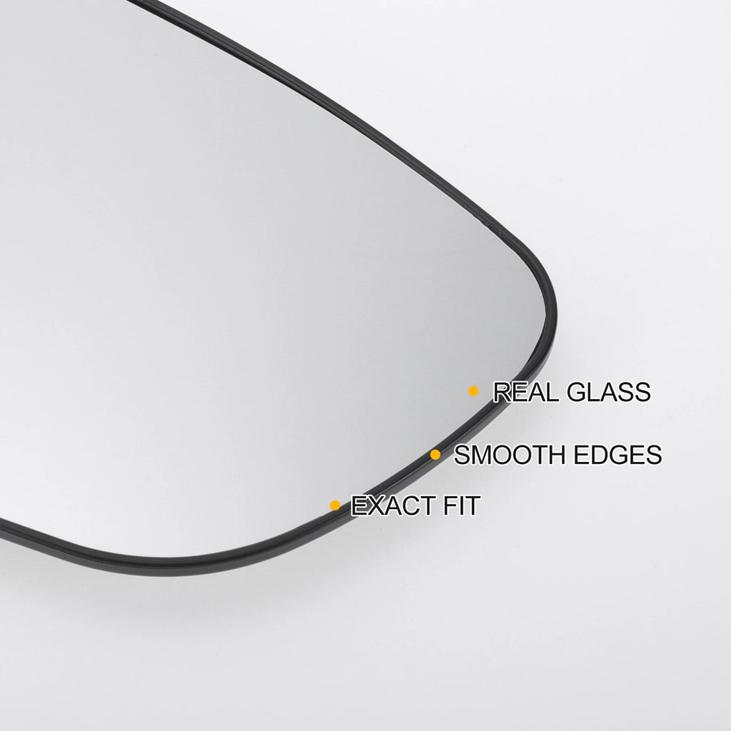 Right Side Heated White Mirror Glass for KIA Ceed (2012–2018)