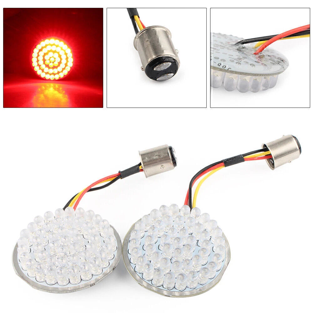 1157 Rear LED Turn Signal Light Inserts for Harley Touring (2014–2023)