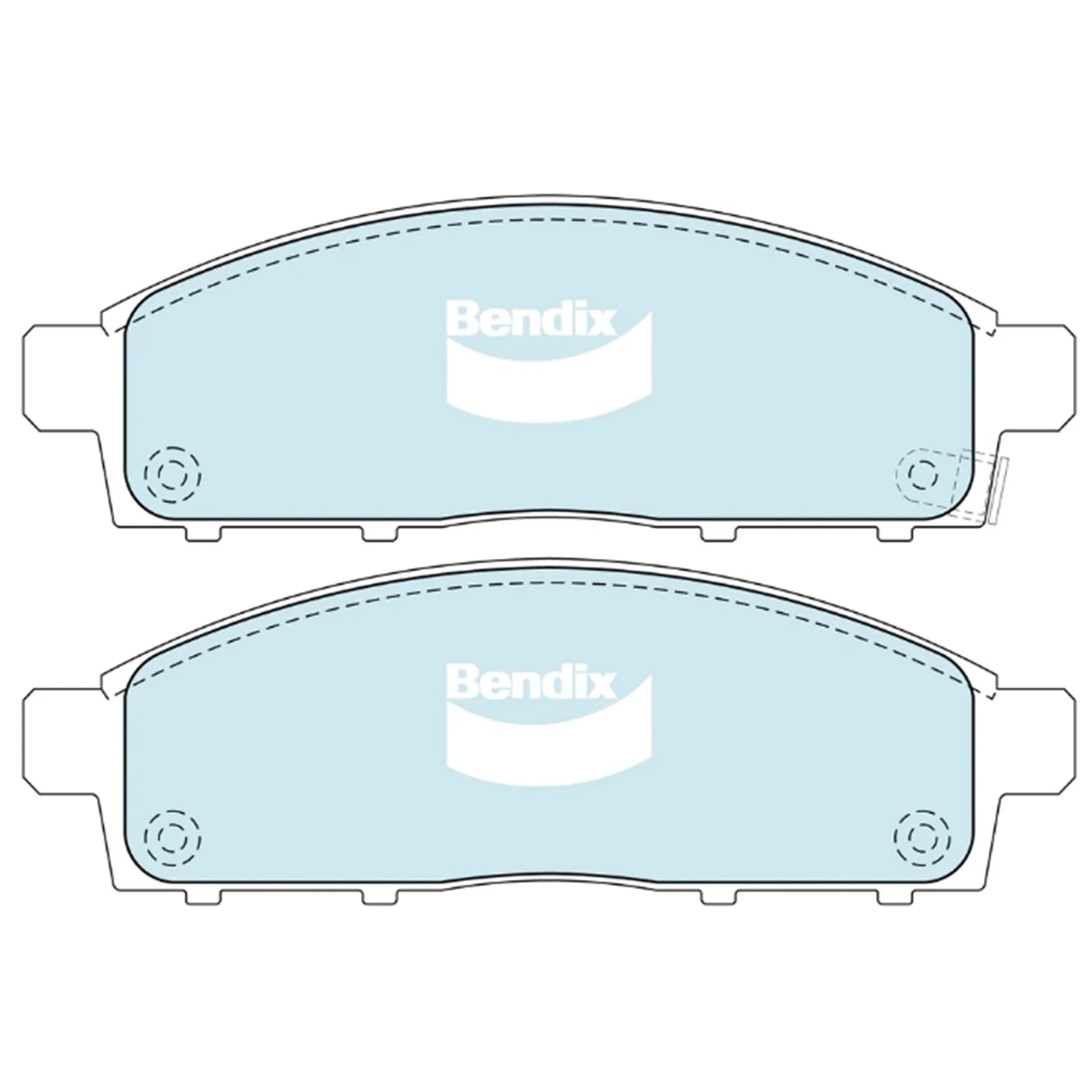 Front Slotted & Dimpled Disc Brake Rotors + Bendix Pads for Challenger (PB PC)