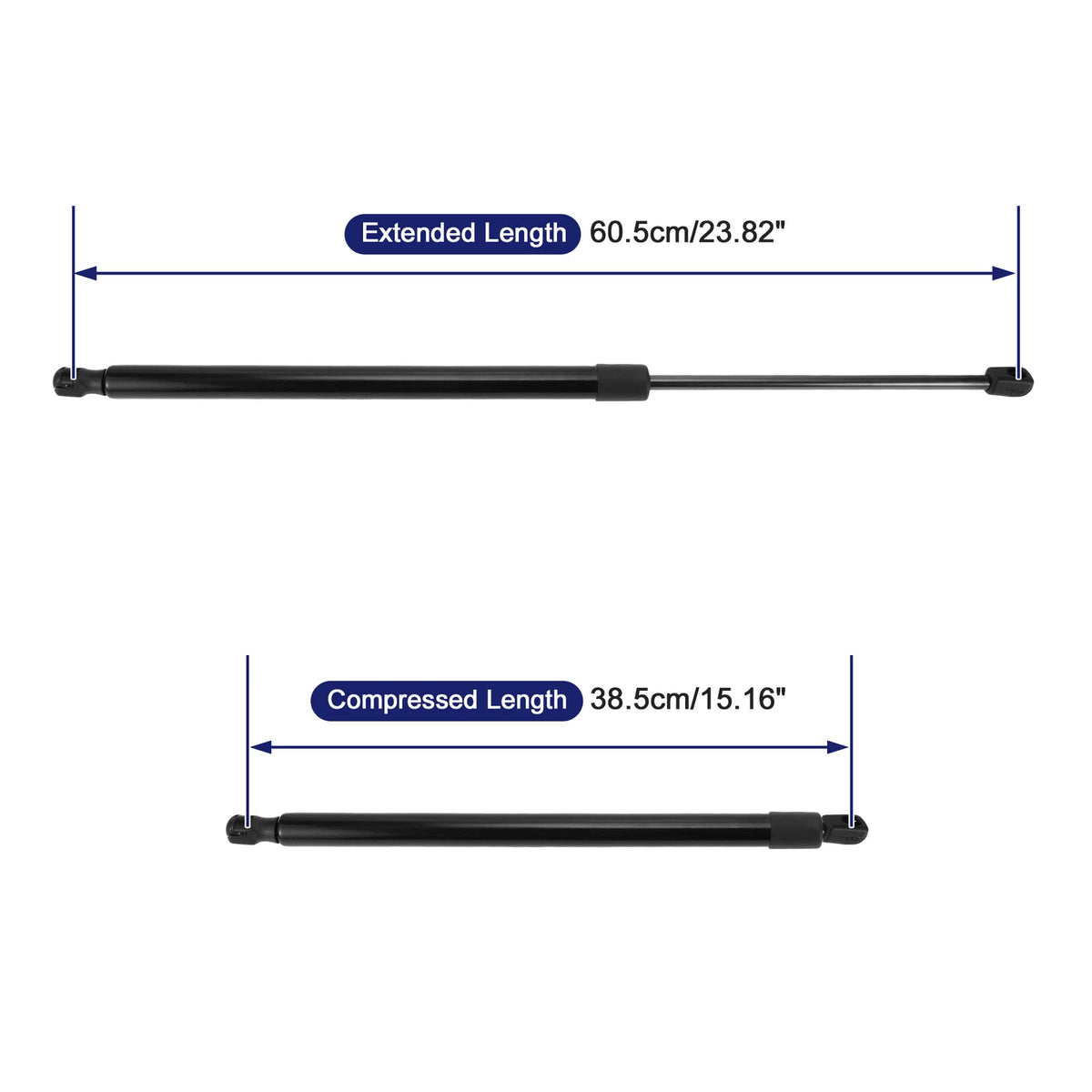 2X Rear Hatch Lift Support Struts No.46762434 for Fiat Stilo Estate (2003–2008)