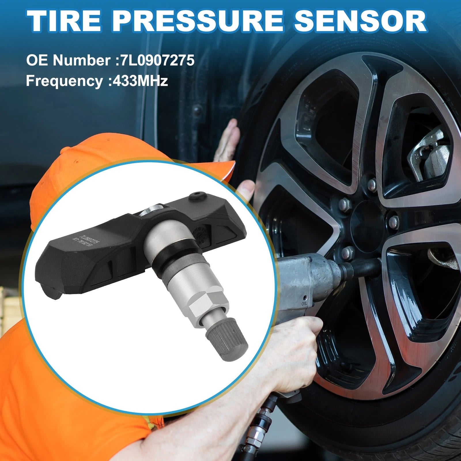 Tire Pressure Sensor Replacement for Volkswagen Touareg (2004–2007) 1-Pack
