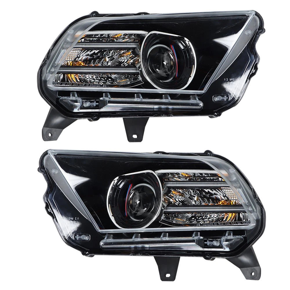 Headlight Assembly HID/Xenon W/LED for Ford Mustang (2013–2014) Left+Right