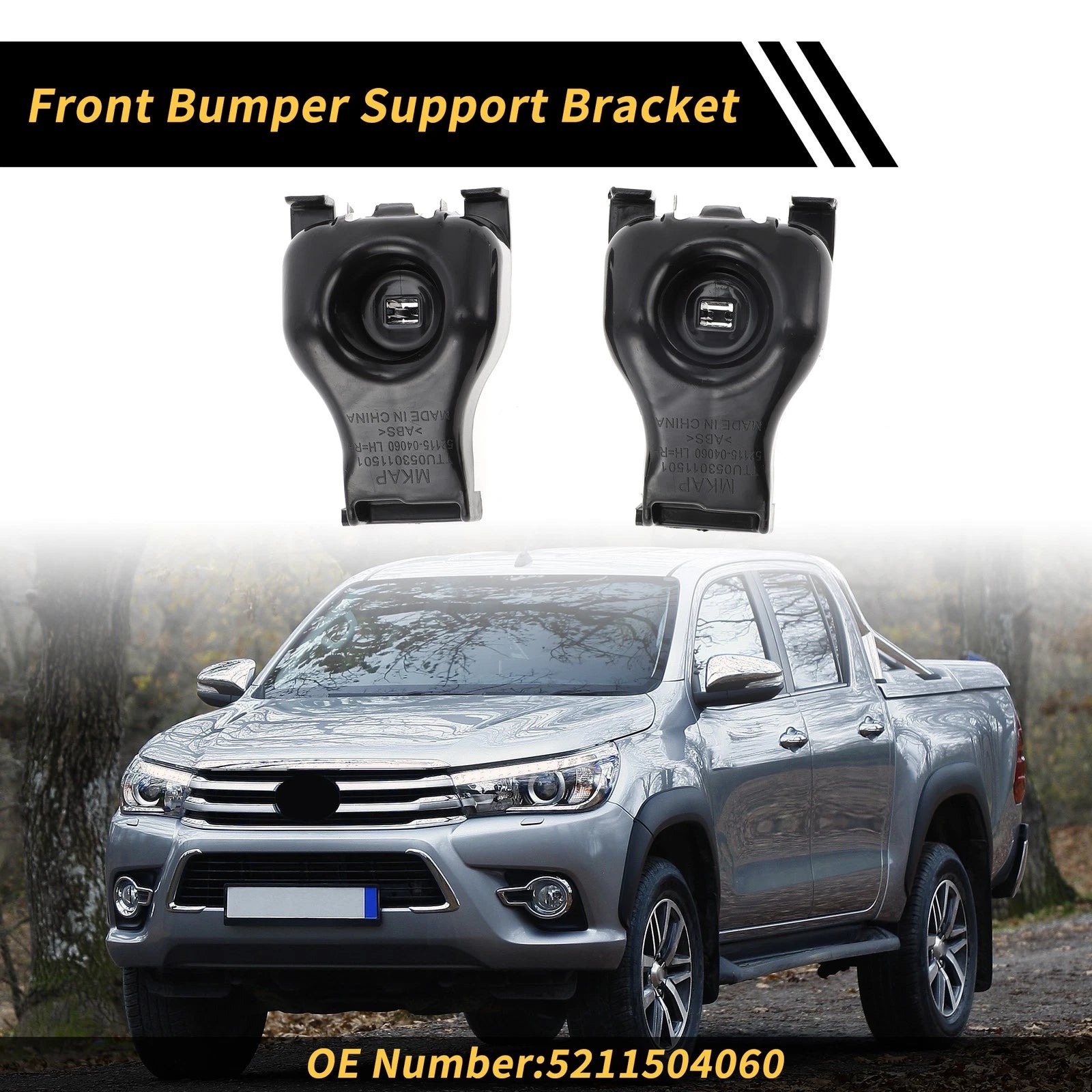 Front Bumper Support Bracket Replacement for Toyota Tacoma (2005–2015)