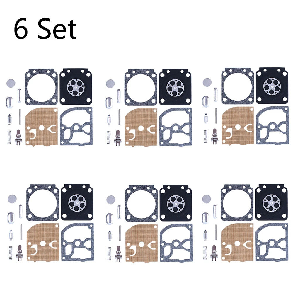 Set of 6 Carburetor Rebuild Kits for Stihl 017 018 MS180 MS170 (Zama RB-77 RB-66)
