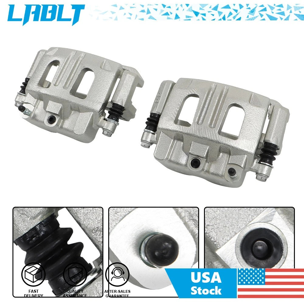 Front Brake Calipers w/ Bracket for Saturn Pontiac Chevrolet (2004–2007)