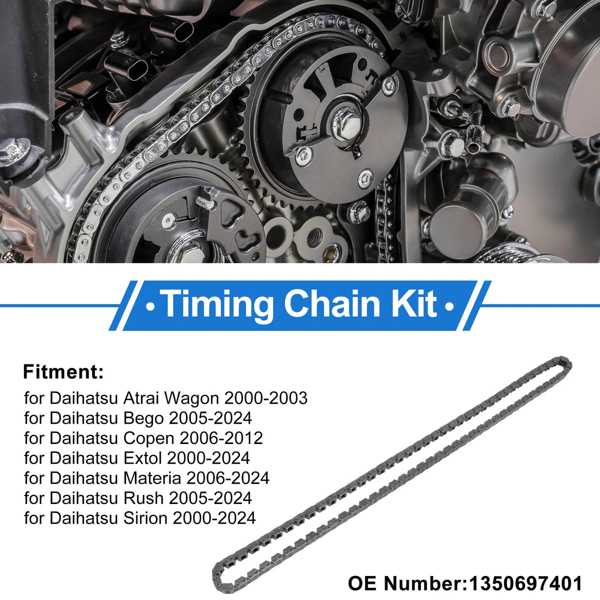 Timing Chain Kit for Daihatsu Atrai Wagon (2000–2003) No.1350697401