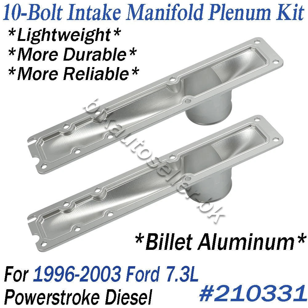 Billet CNC Intake Manifold Plenum 10 Bolt for Ford 7.3L Powerstroke (1996–2003)