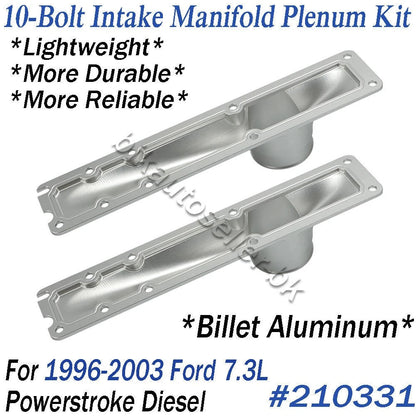 Billet CNC Intake Manifold Plenum 10 Bolt for Ford 7.3L Powerstroke (1996–2003)