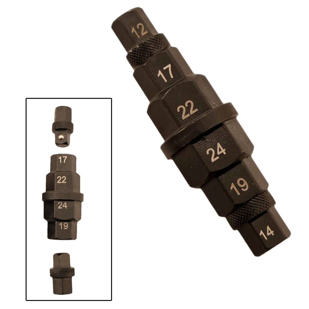 6-in-1 Motorcycle Axle Wrench for Reliable Performance
