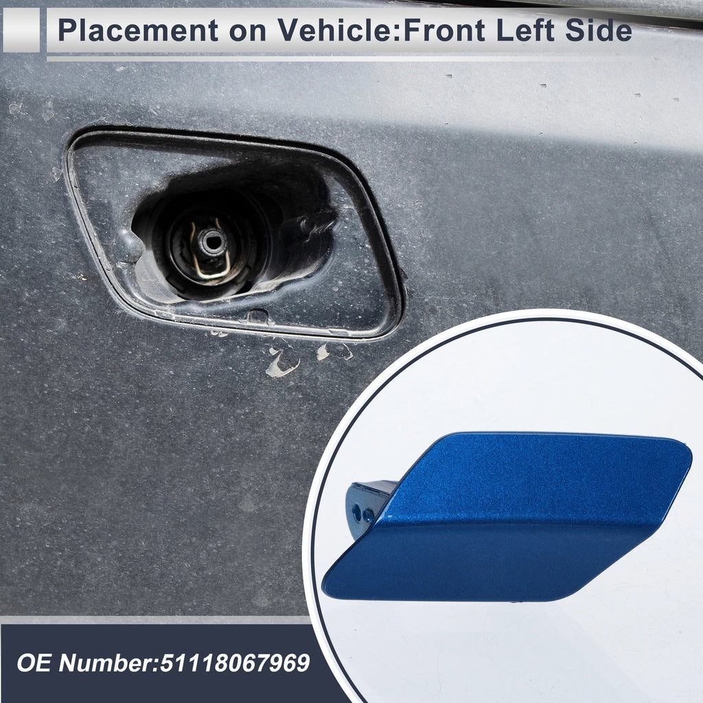 Front Left Headlight Washer Nozzle Cover Cap for BMW 320i (2012–2019)
