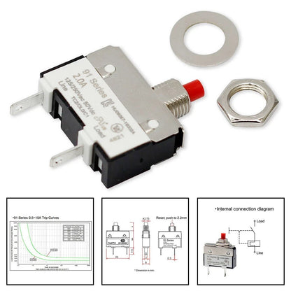 Push Button Circuit Breaker for Device Safety and Longevity