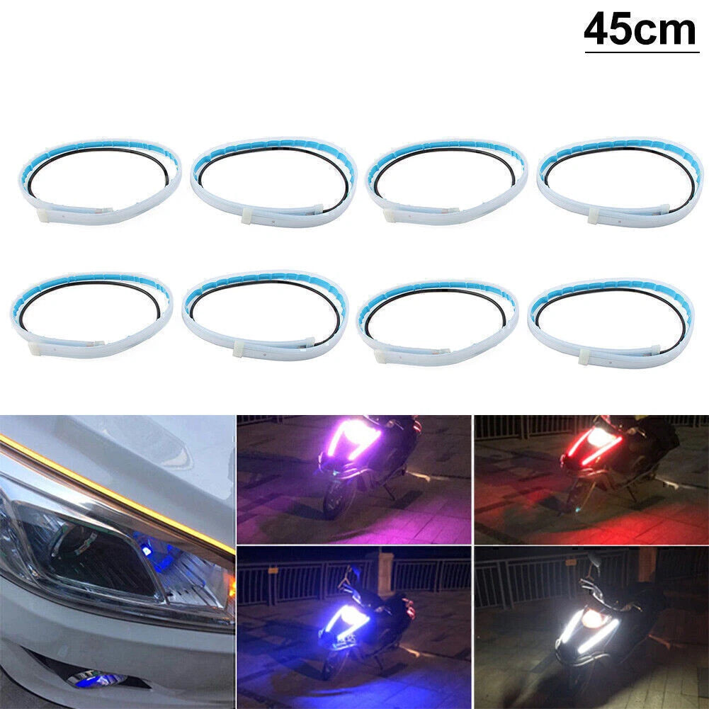 45cm Sequential DRL Strip Turn Signal Light for Universal Vehicles