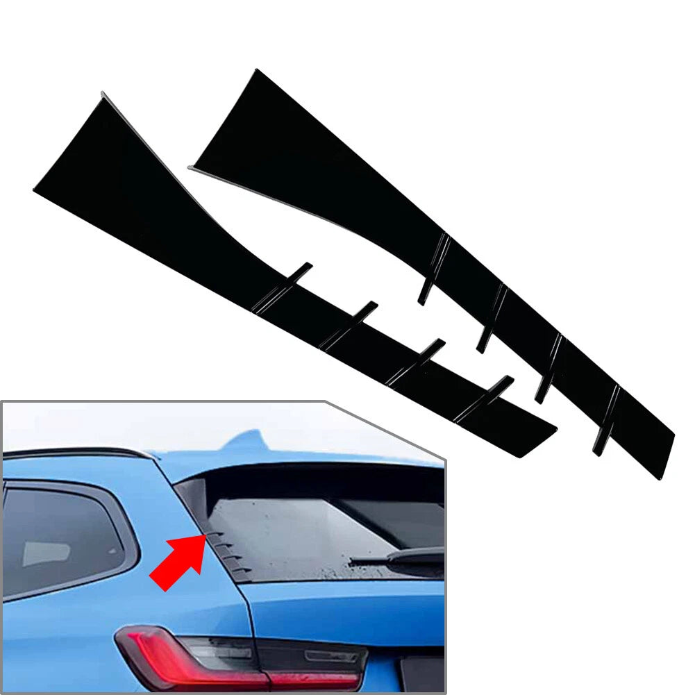 Black Rear Window Side Spoiler Wing Lip for BMW 3 Series G21 (2019–2024)