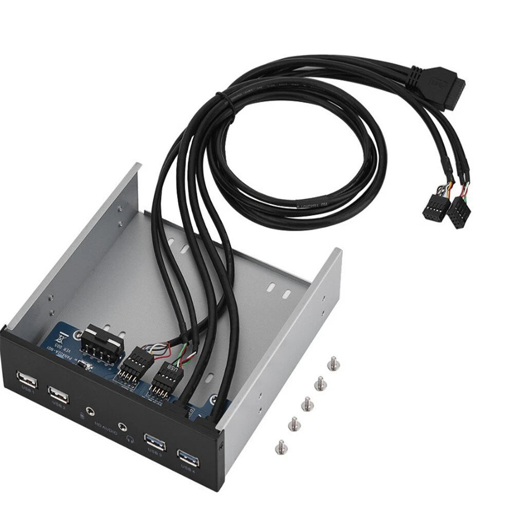 5.25 Inch Desktop PC Case Internal Front Panel USB Hub USB3.0 2.0 HD-Audio Port
