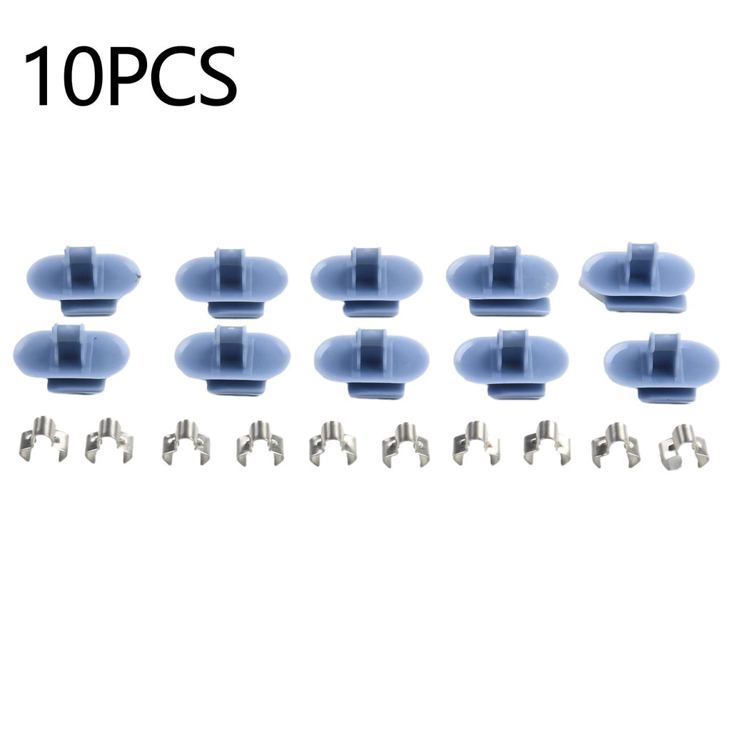 Set of 10 Plastic Clips for Trunk Trim Assembly - Blue Interior