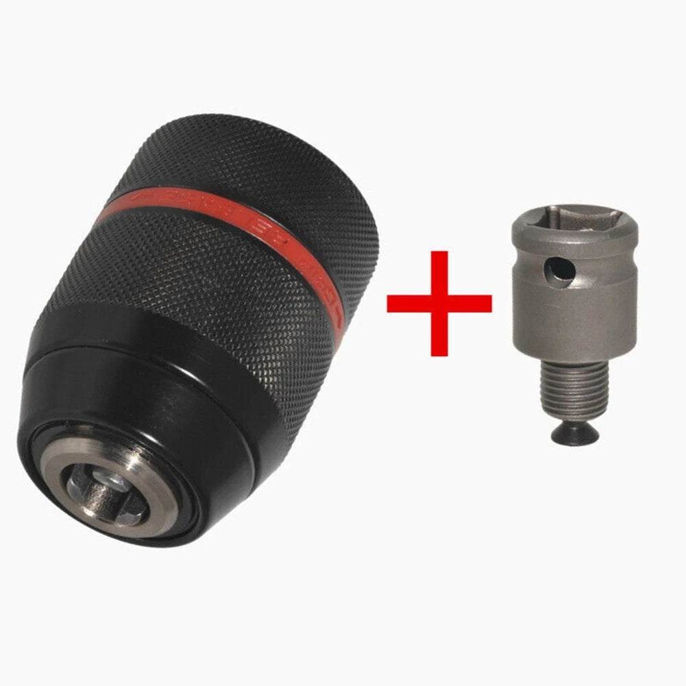 Keyless Drill Chuck Adapter for Hex/SDS/Socket Bit Driver (1/2-20UNF)