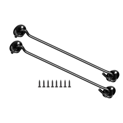2X Stainless Steel Door Hook Lock for Barn Door Cabinet (Weatherproof)